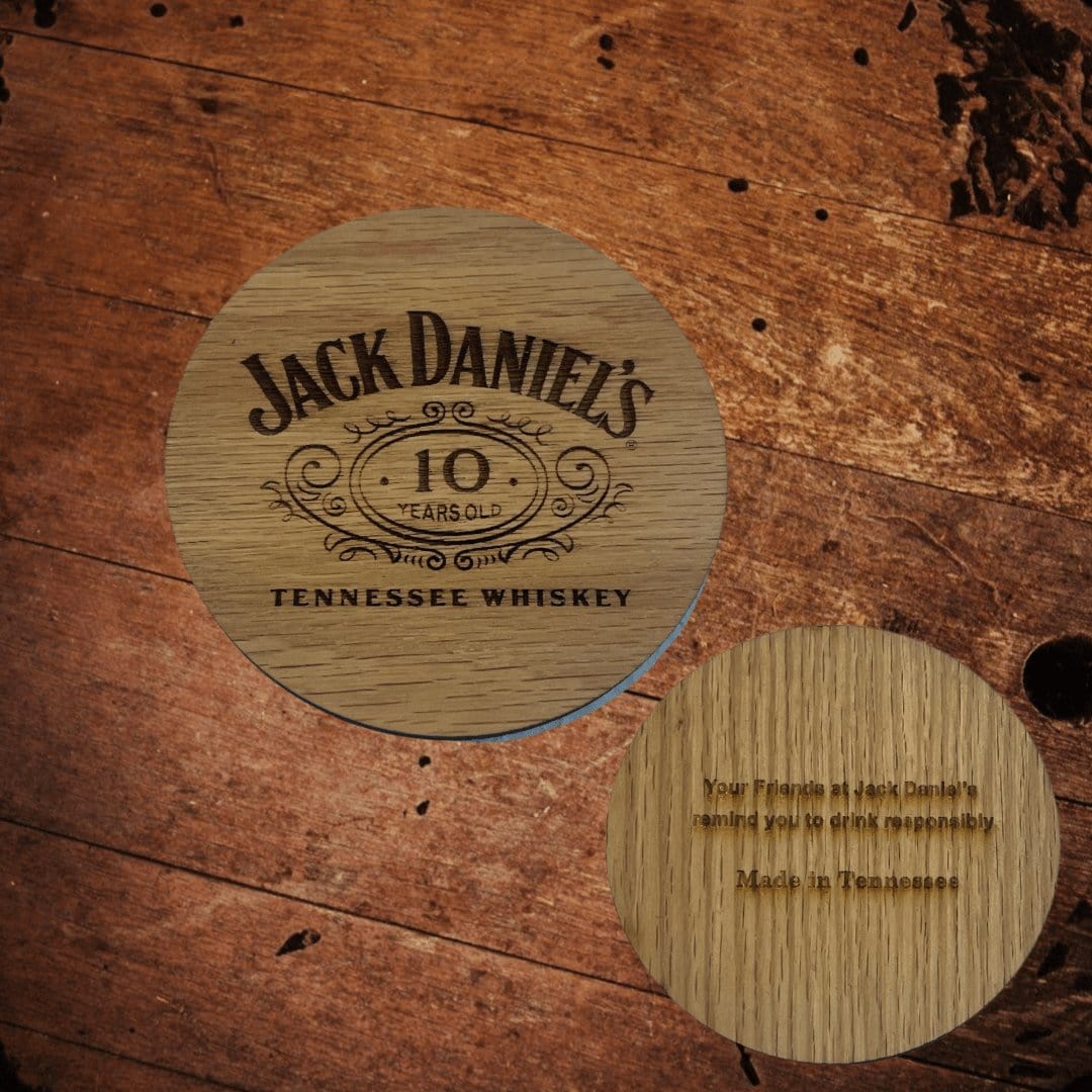 Jack Daniel’s Special 10 Year Whiskey Wood Coaster - The Whiskey Cave