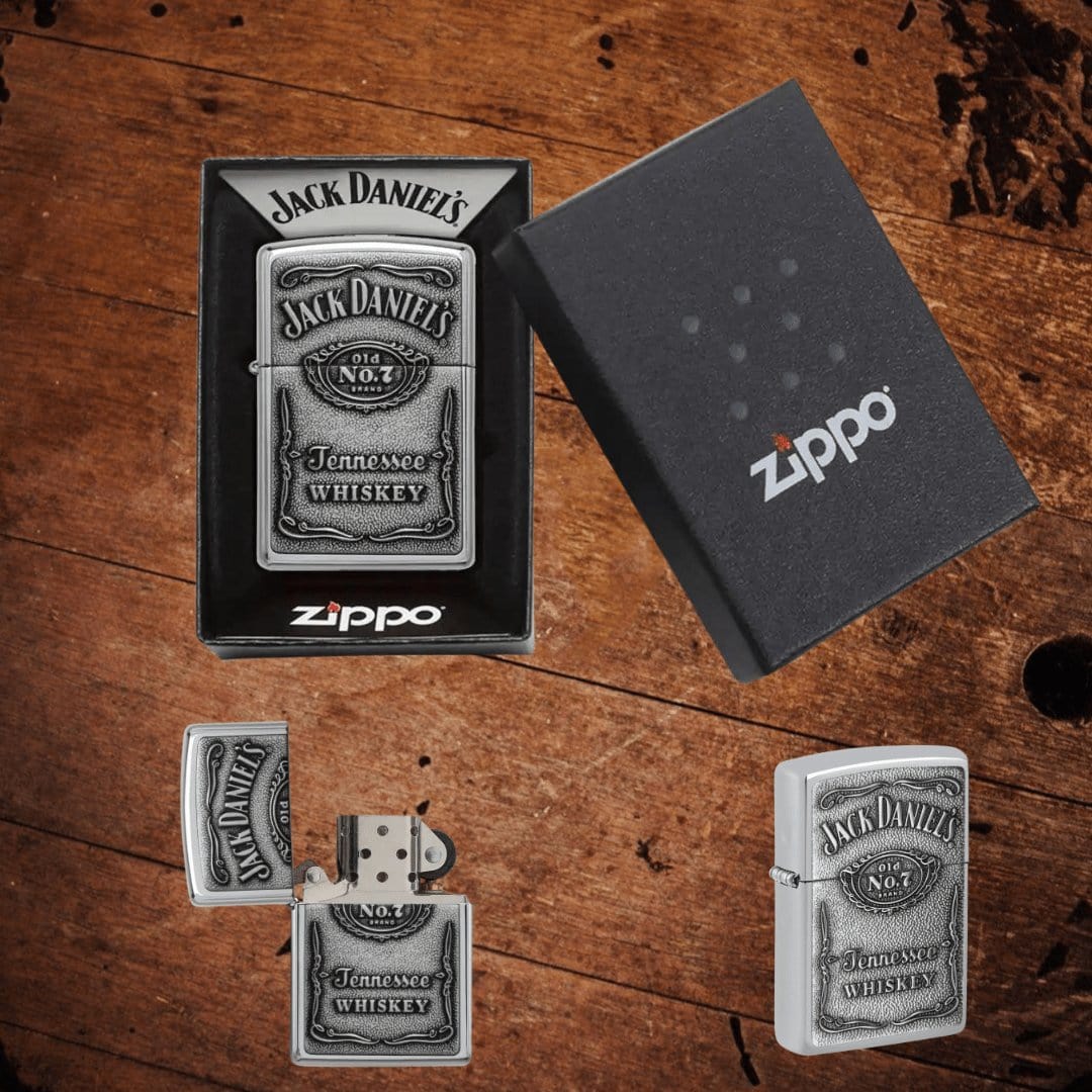Zippo Jack Daniel’s Chrome Lighter - The Whiskey Cave