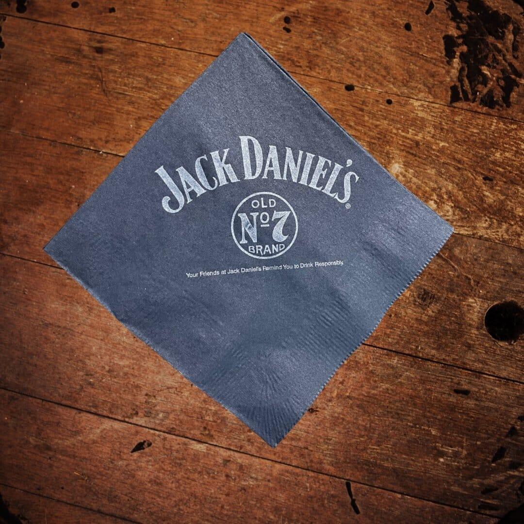 20 Jack Daniel’s Tennessee Black Old No 7 Cocktail Napkins - The Whiskey Cave