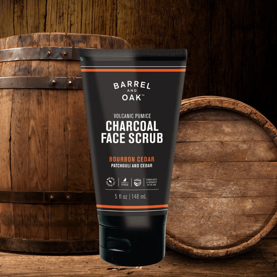 Barrel and Oak Bourbon Charcoal Face Scrub - The Whiskey Cave