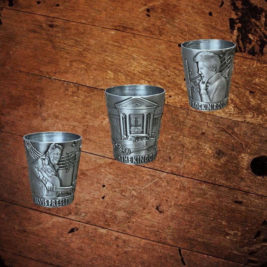 Elvis Pewter Shot Glass - The Whiskey Cave