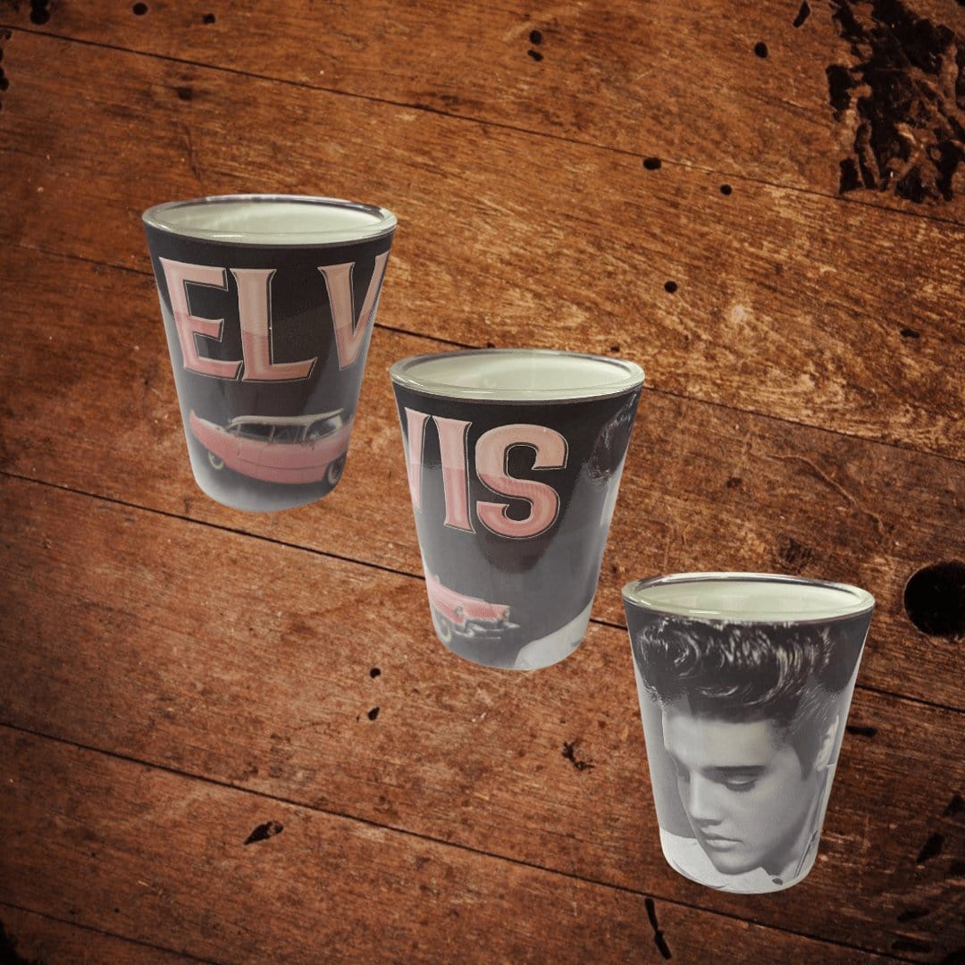 Elvis Portrait Shot Glass - The Whiskey Cave