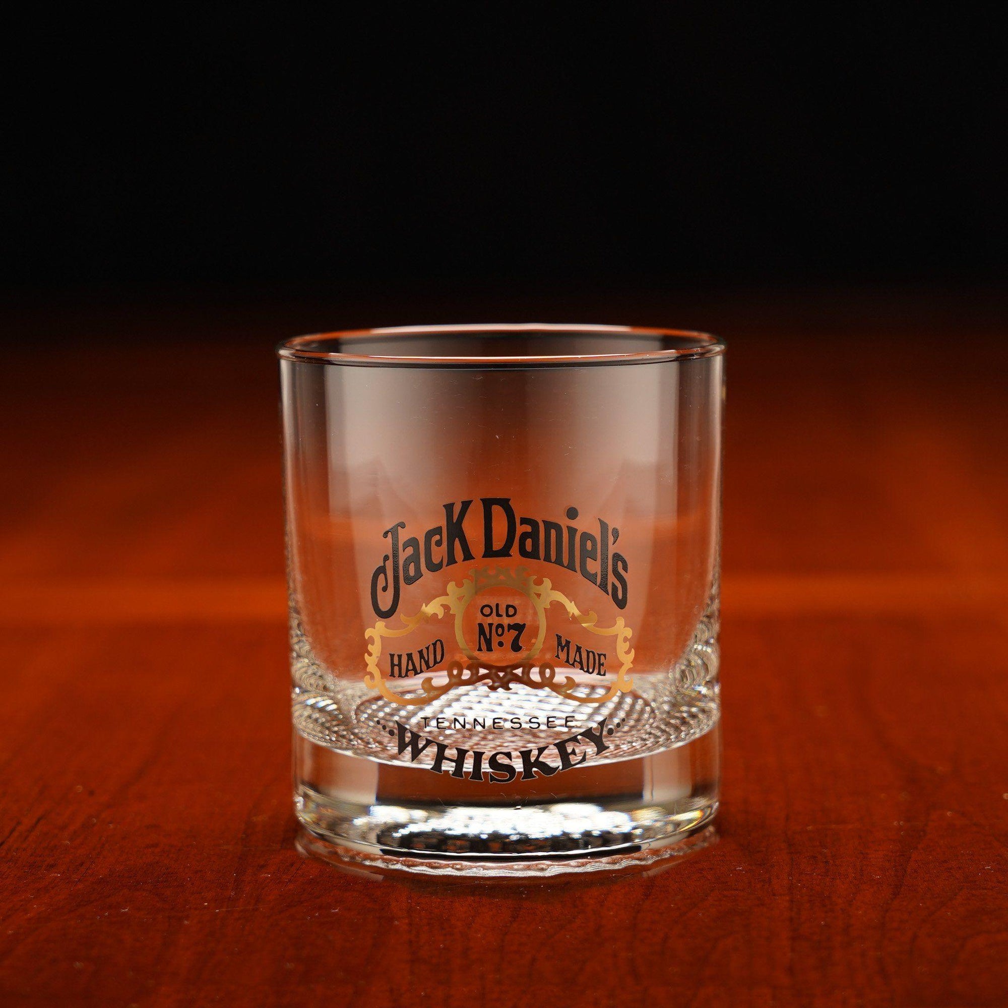 Jack Daniel's 1970’s Beaded Bottom Rocks Glass - The Whiskey Cave