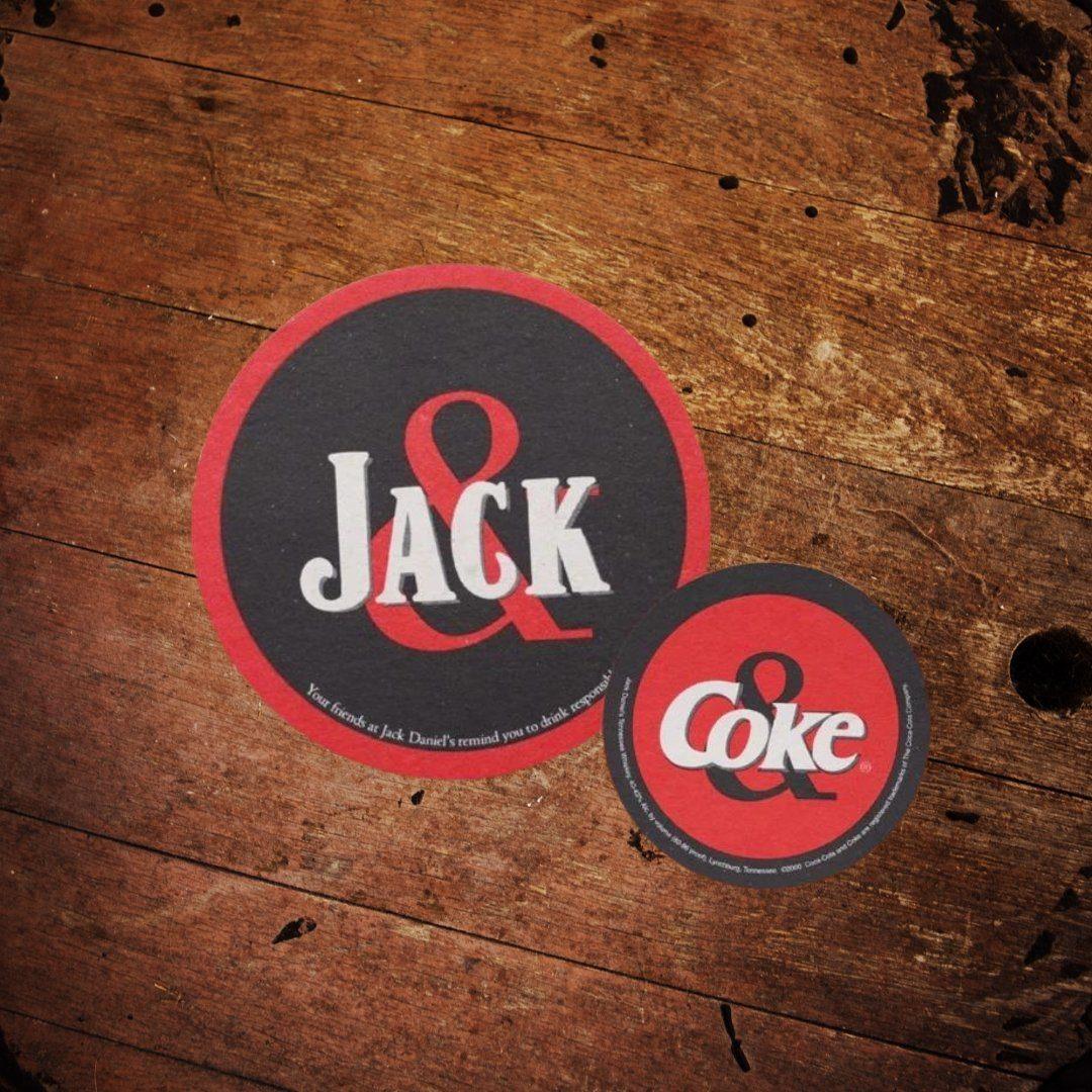 Jack Daniel’s and Coke Coaster - The Whiskey Cave