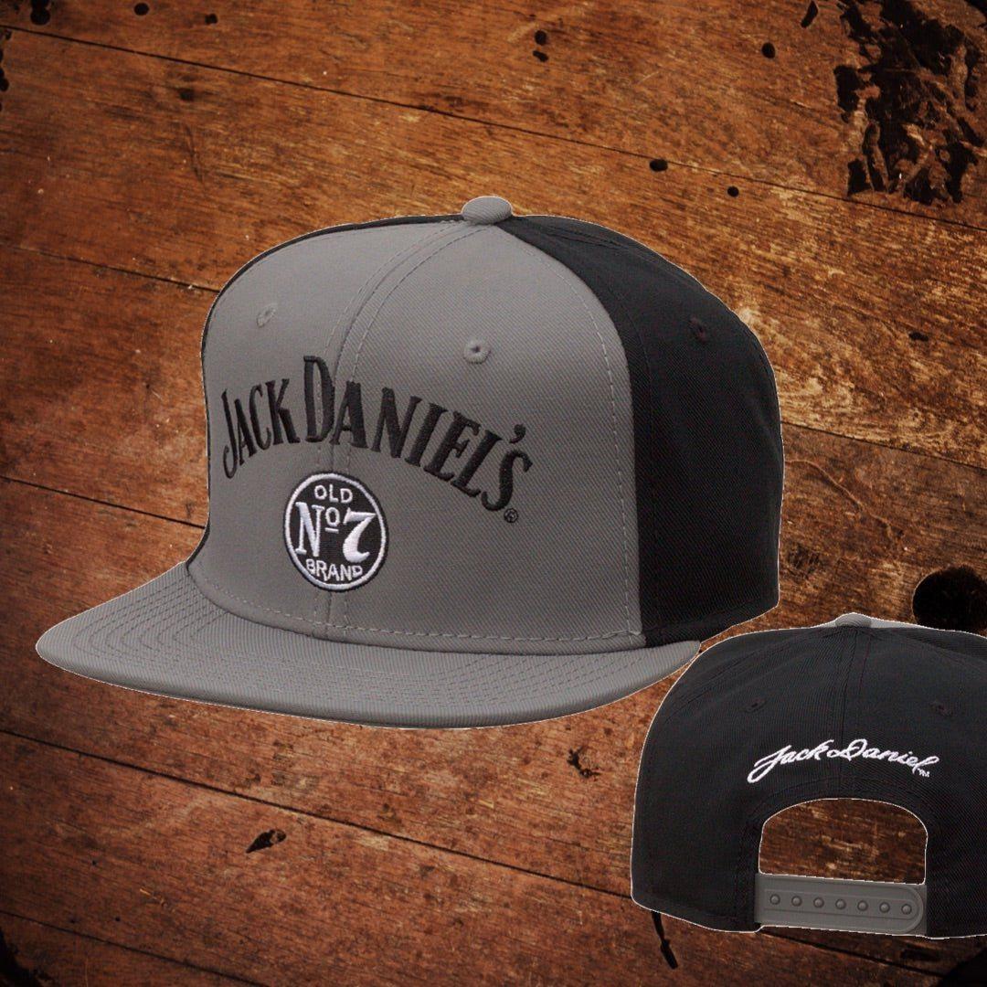 Jack Daniel’s Black and Gray Flat Brim Hat - The Whiskey Cave