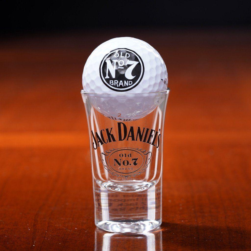 Jack Daniel’s Shot Glass and Callaway Golf Ball - The Whiskey Cave