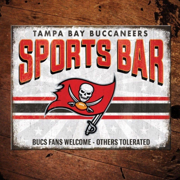 NFL Tampa Bay Buccaneers Sports Bar Metal Sign