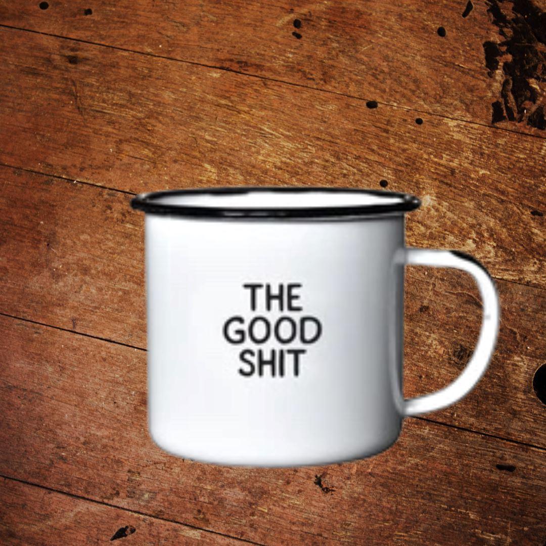 Brewery Swag Enameled Mug The Good Shit - The Whiskey Cave