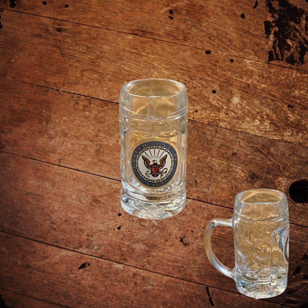 USA Navy Glass Stein Shot Glass - The Whiskey Cave