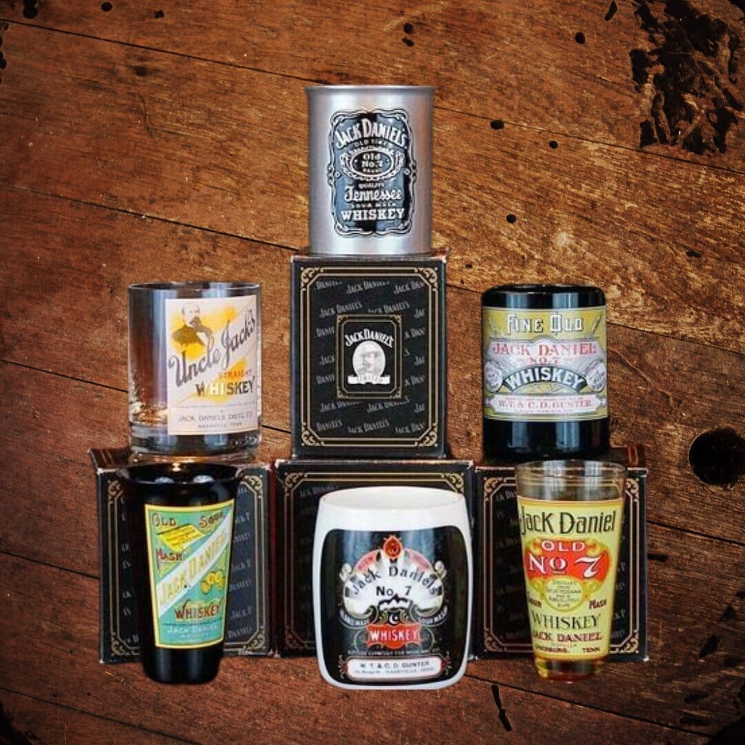 Legends of Jack Daniels Shot Glass Series from 2002 and 2006