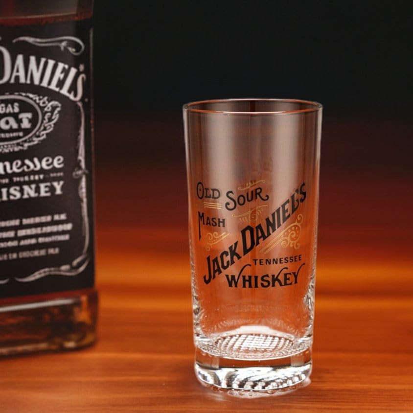 1970’s Jack Daniel’s Beaded Bottom Highball Glass - The Whiskey Cave