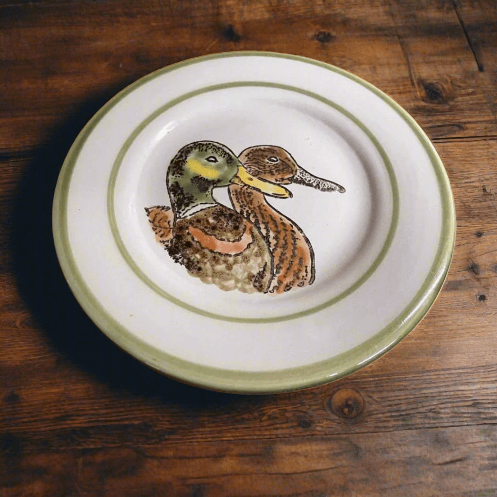 1980’s Louisville Stoneware Duck Salad Plate - The Whiskey Cave