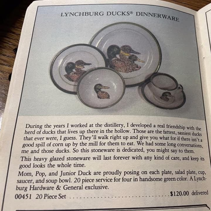 1980’s Louisville Stoneware Duck Dinner Plate - The Whiskey Cave