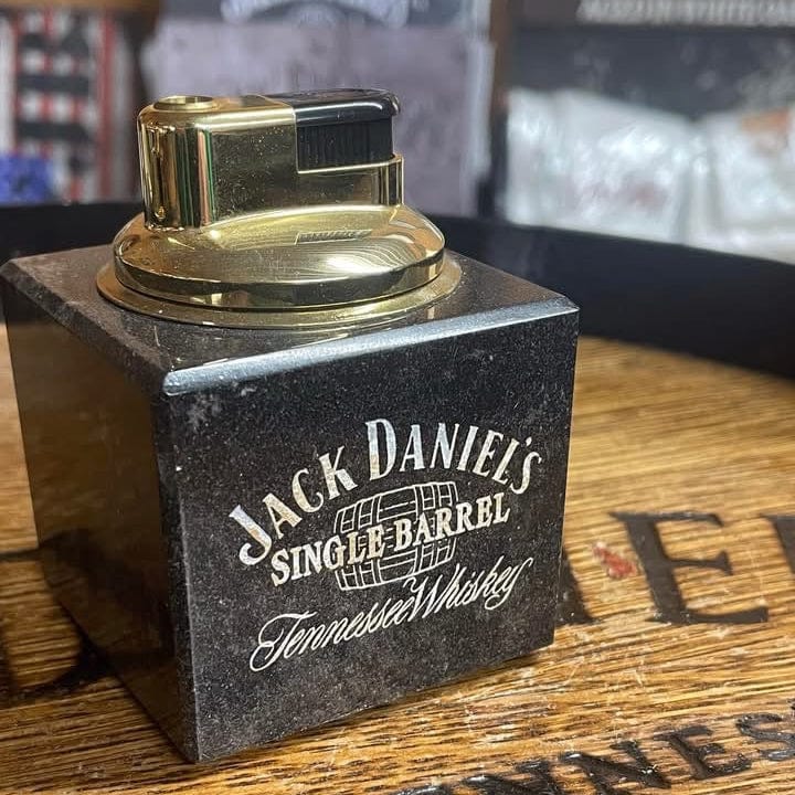 1980’s Solid Granite Single Barrel Jack Daniel’s Lighter - The Whiskey Cave