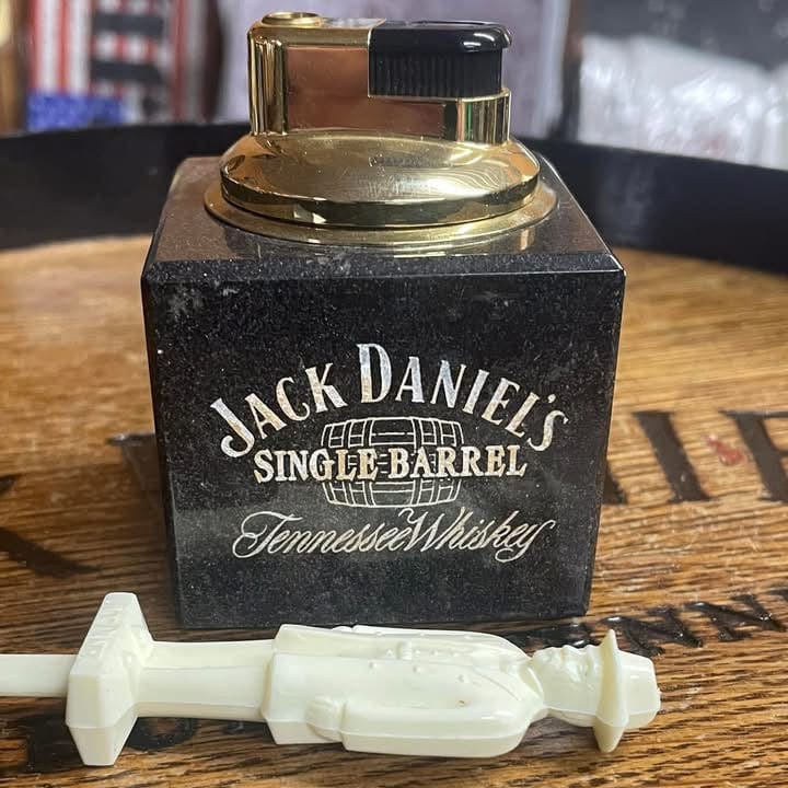 1980’s Solid Granite Single Barrel Jack Daniel’s Lighter - The Whiskey Cave