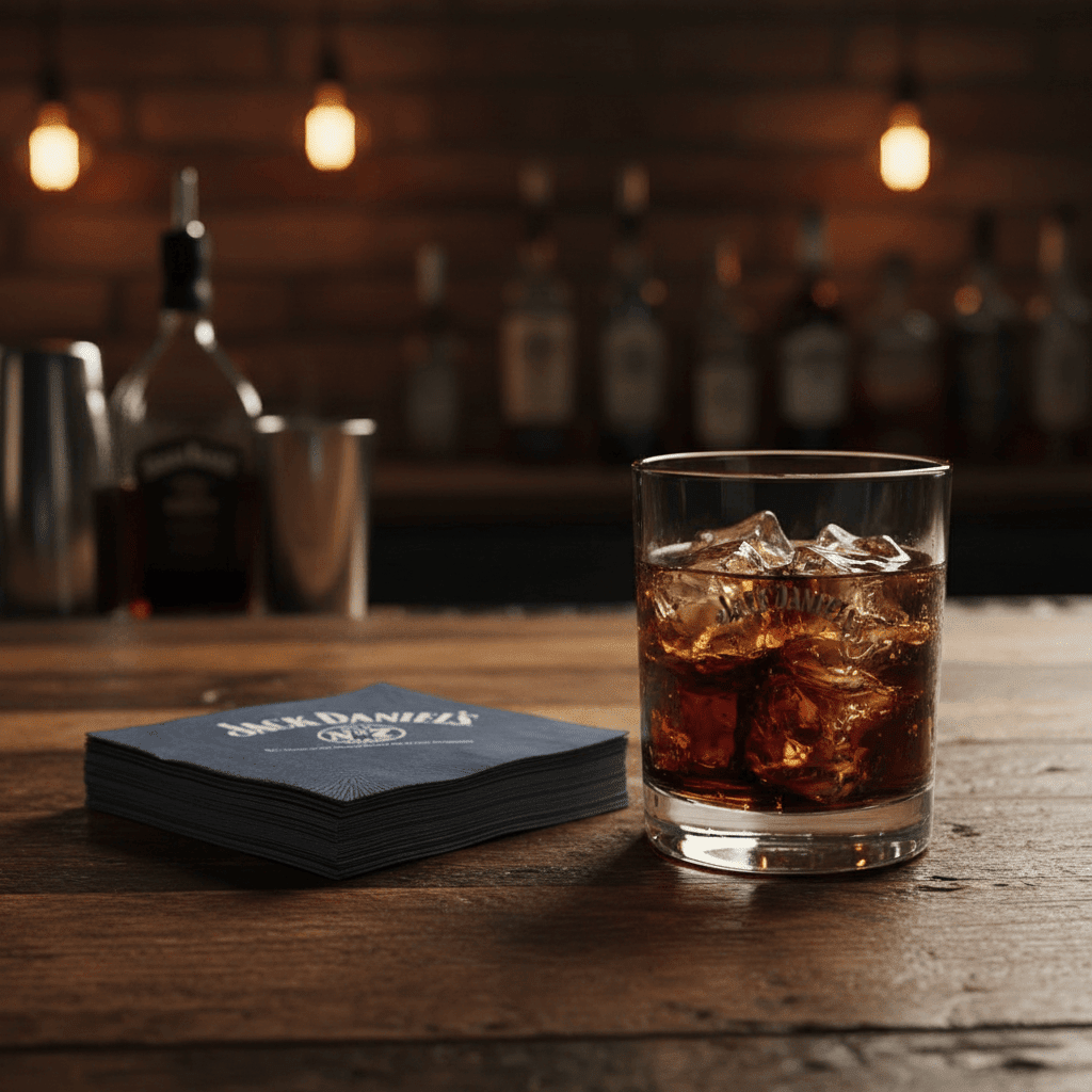 20 Jack Daniel’s Tennessee Black Old No 7 Cocktail Napkins - The Whiskey Cave