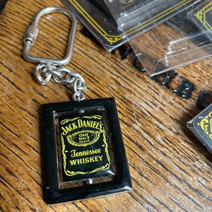 2005 Jack Daniel's Metal Spinning Key Ring - The Whiskey Cave