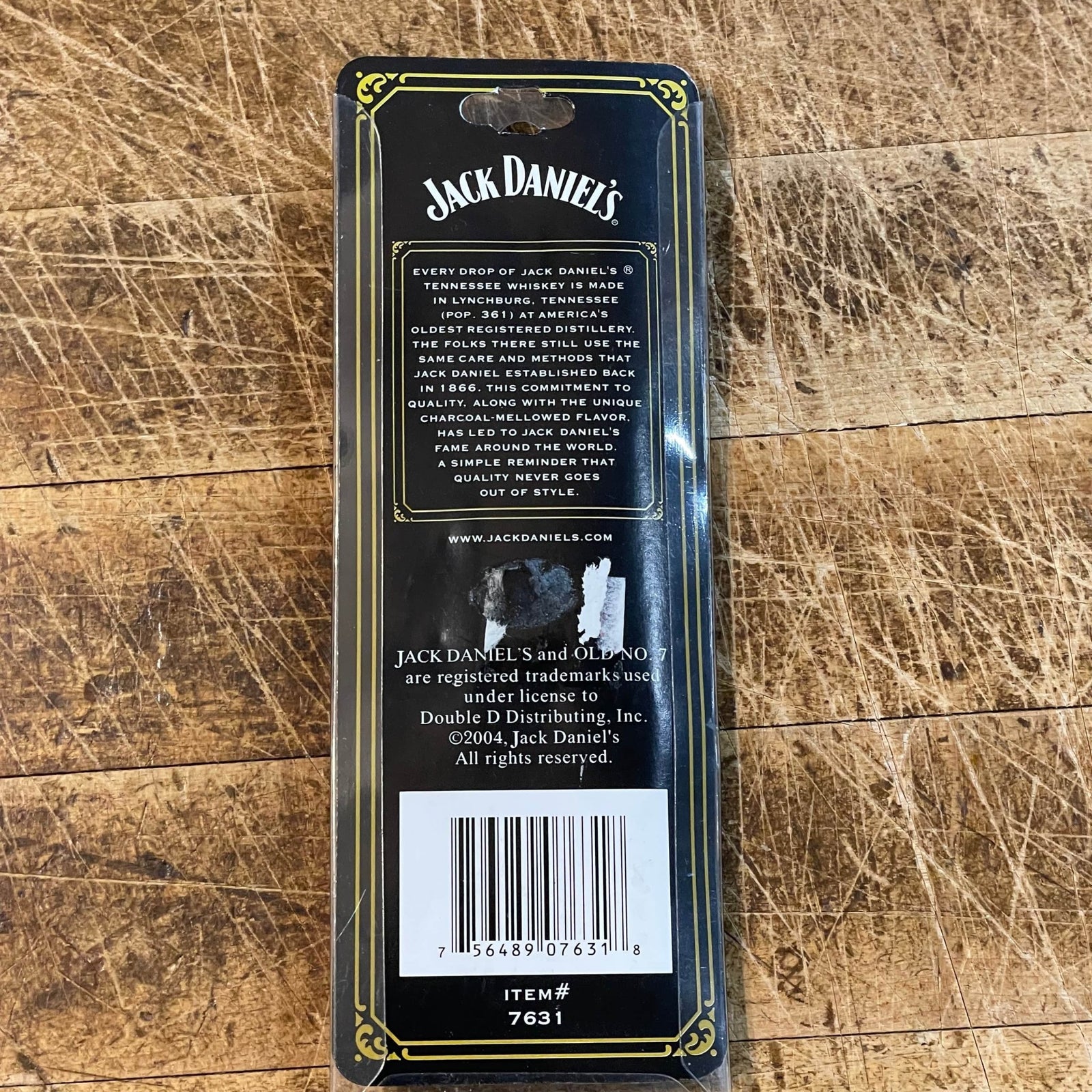2005 Jack Daniel's Metal Spinning Key Ring - The Whiskey Cave