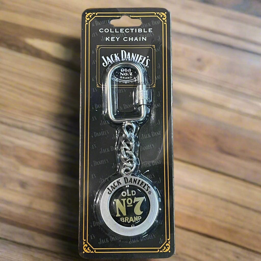 2005 Jack Daniel's Metal Spinning Old No 7 Key Ring - The Whiskey Cave