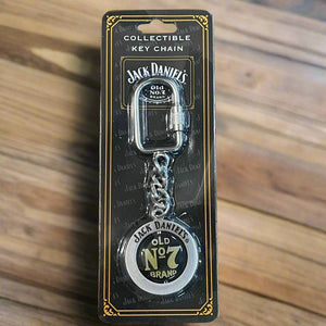 2005 Jack Daniel's Metal Spinning Old No 7 Key Ring - The Whiskey Cave