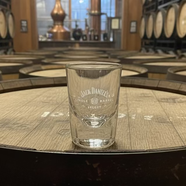 Jack Daniel’s Single Barrel Faceted Bottom Shot Glass