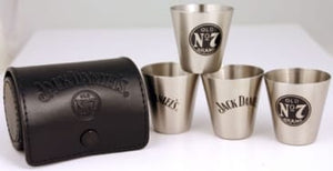 Jack Daniel's Stainless Steel Travel Shot Glass Set