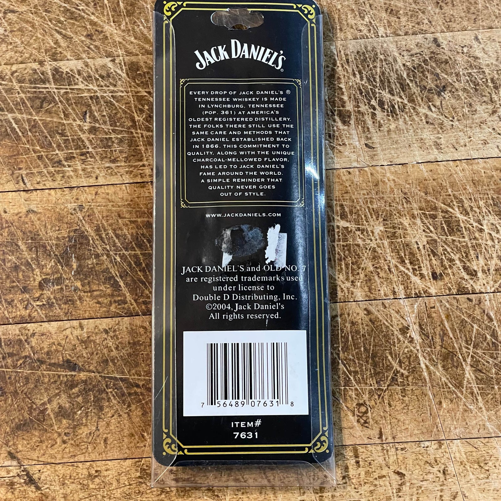 2005 Jack Daniel's Metal Spinning Old No 7 Key Ring - The Whiskey Cave