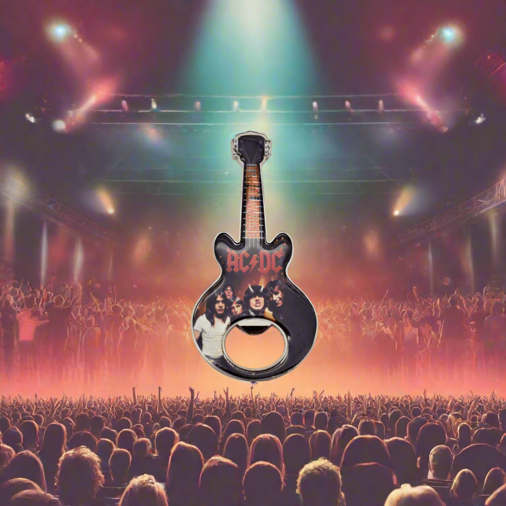 AC/DC Guitar Metal Bottle Opener - The Whiskey Cave