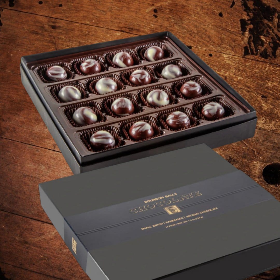 Bourbon Barrel Bourbon Balls 16 Piece Box - The Whiskey Cave