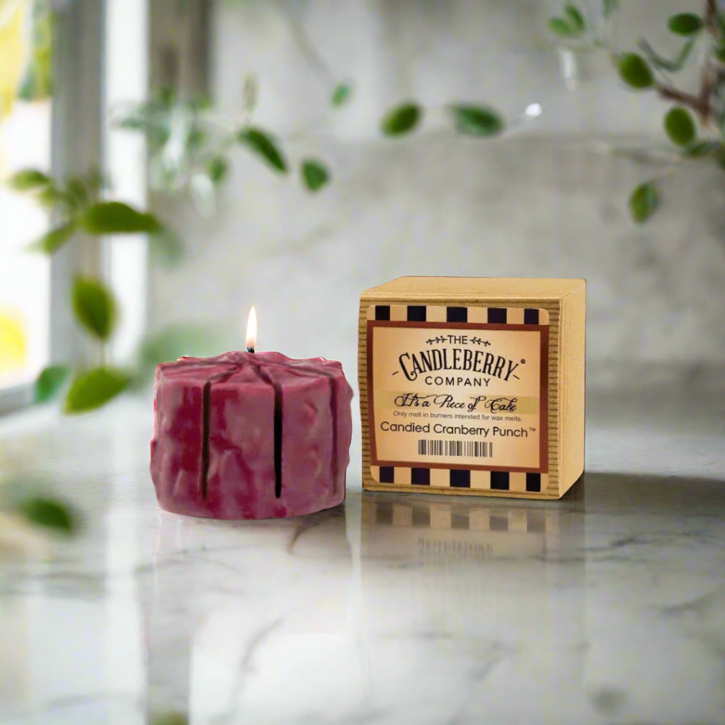 Candied Cranberry Punch Tart Wax Melts Made in the USA by Candleberry - The Whiskey Cave