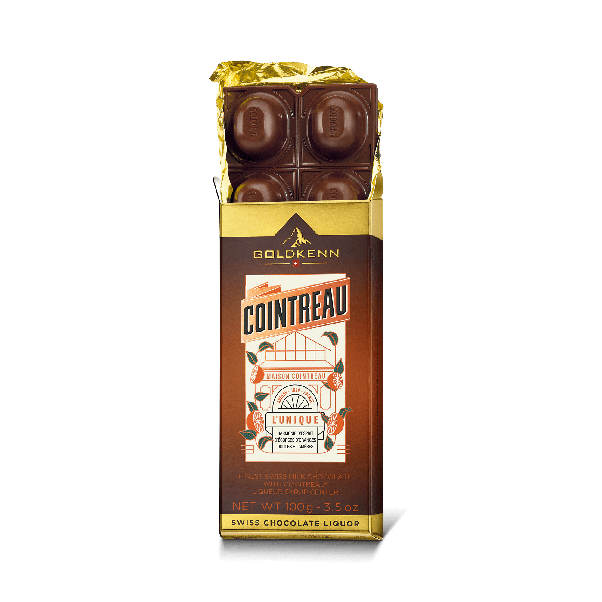 Cointreau Orange Liqueur Swiss Chocolate by Goldkenn - The Whiskey Cave