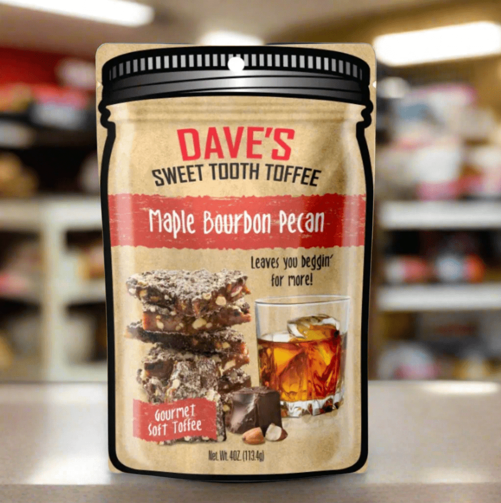 Dave’s Sweet Tooth Maple Bourbon Soft Toffee - The Whiskey Cave