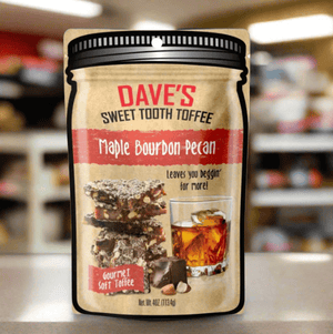Dave’s Sweet Tooth Maple Bourbon Soft Toffee - The Whiskey Cave