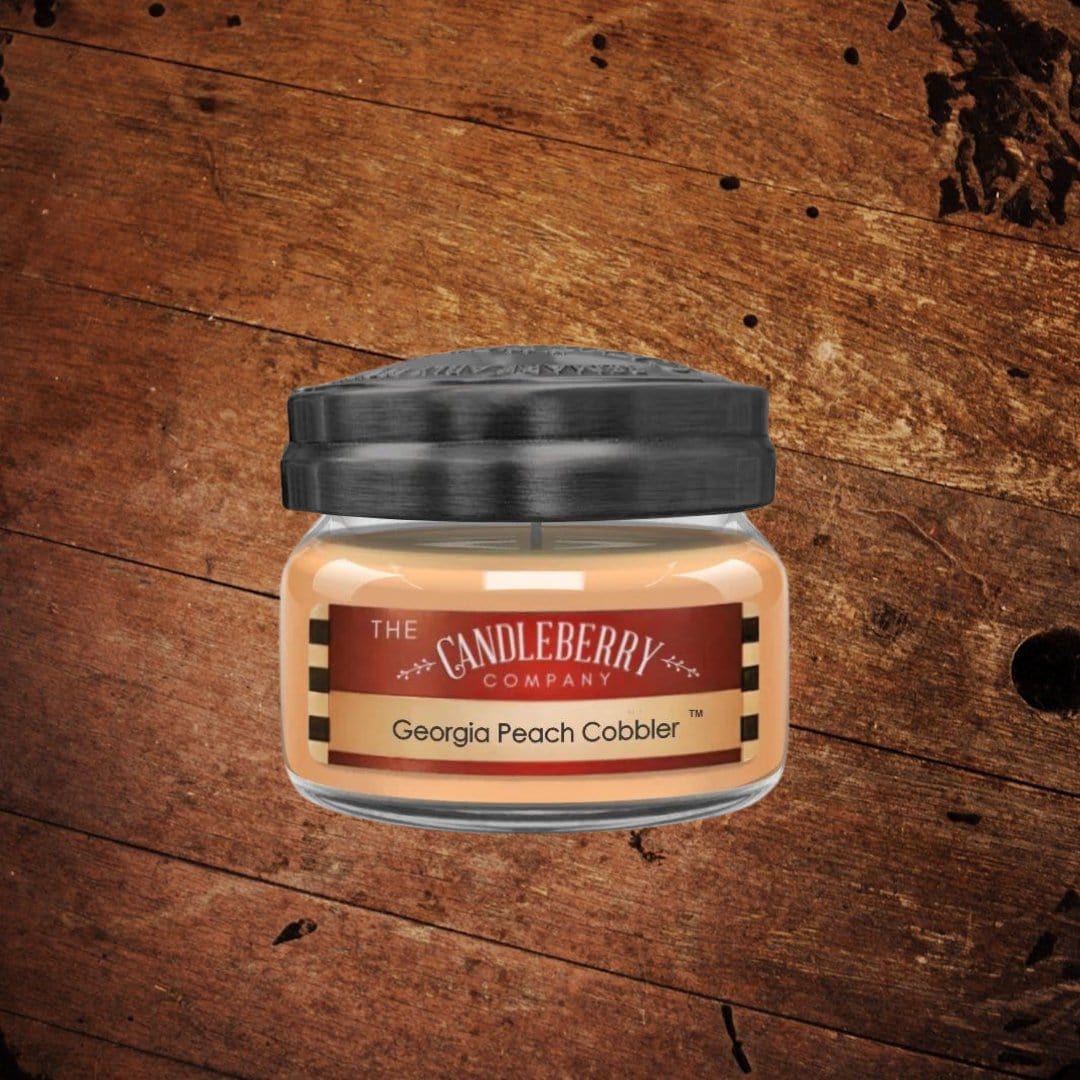 Georgia Peach Cobbler 4 ounce Soy Blend Candle Made in the USA by Candleberry - The Whiskey Cave