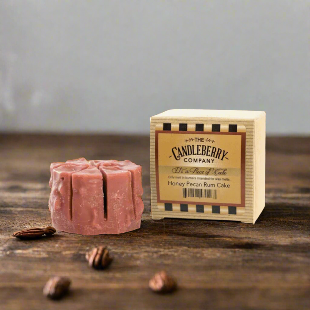 Honey Pecan Rum Cake Tart Wax Melts Made in the USA by Candleberry - The Whiskey Cave