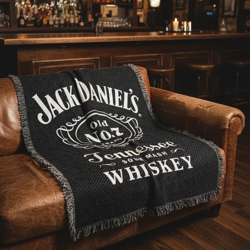 Jack Daniel’s 100% Cotton Throw Blanket - The Whiskey Cave