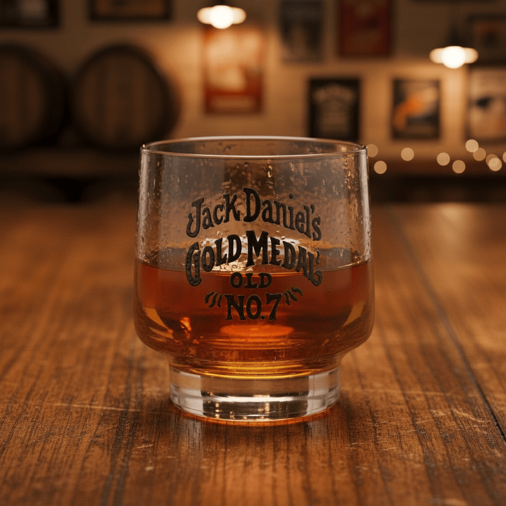 Jack Daniel’s 1970’s Gold Medal Glass - The Whiskey Cave