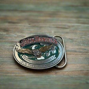 Jack Daniel’s 1992 Metal Enameled Eagle Buckle - The Whiskey Cave