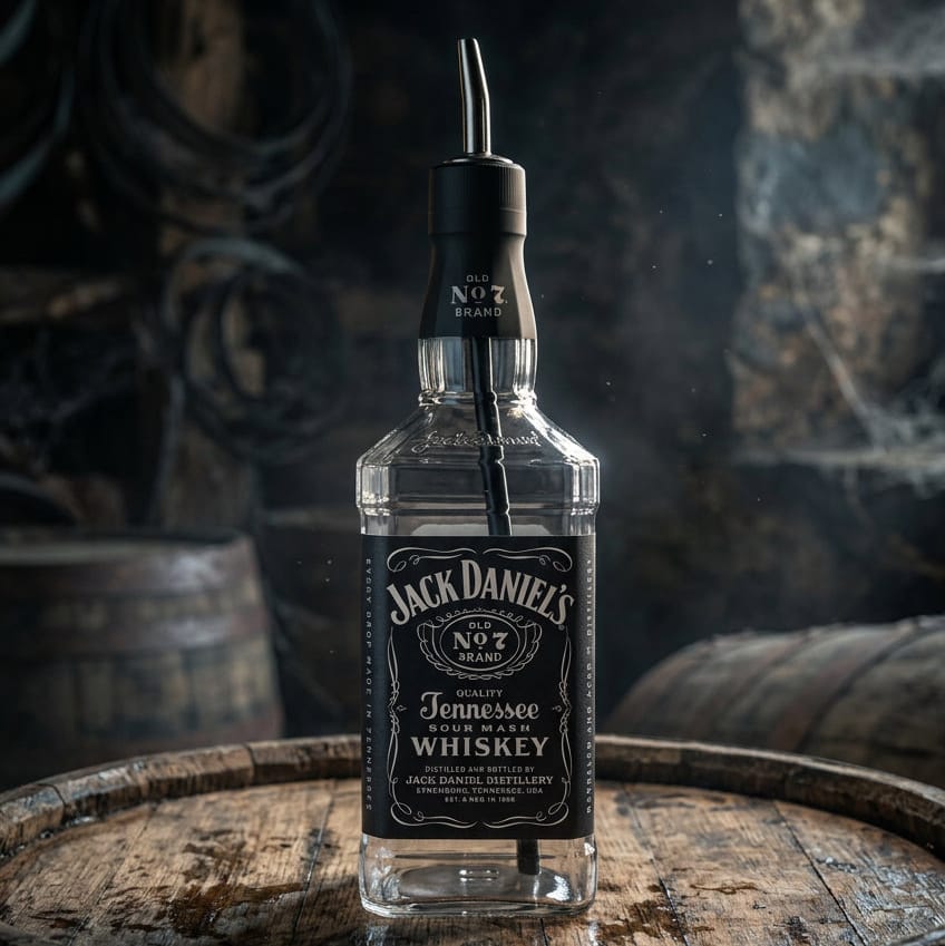 Jack Daniel’s 375ml Acrylic Bottle Drinker with Straw - The Whiskey Cave