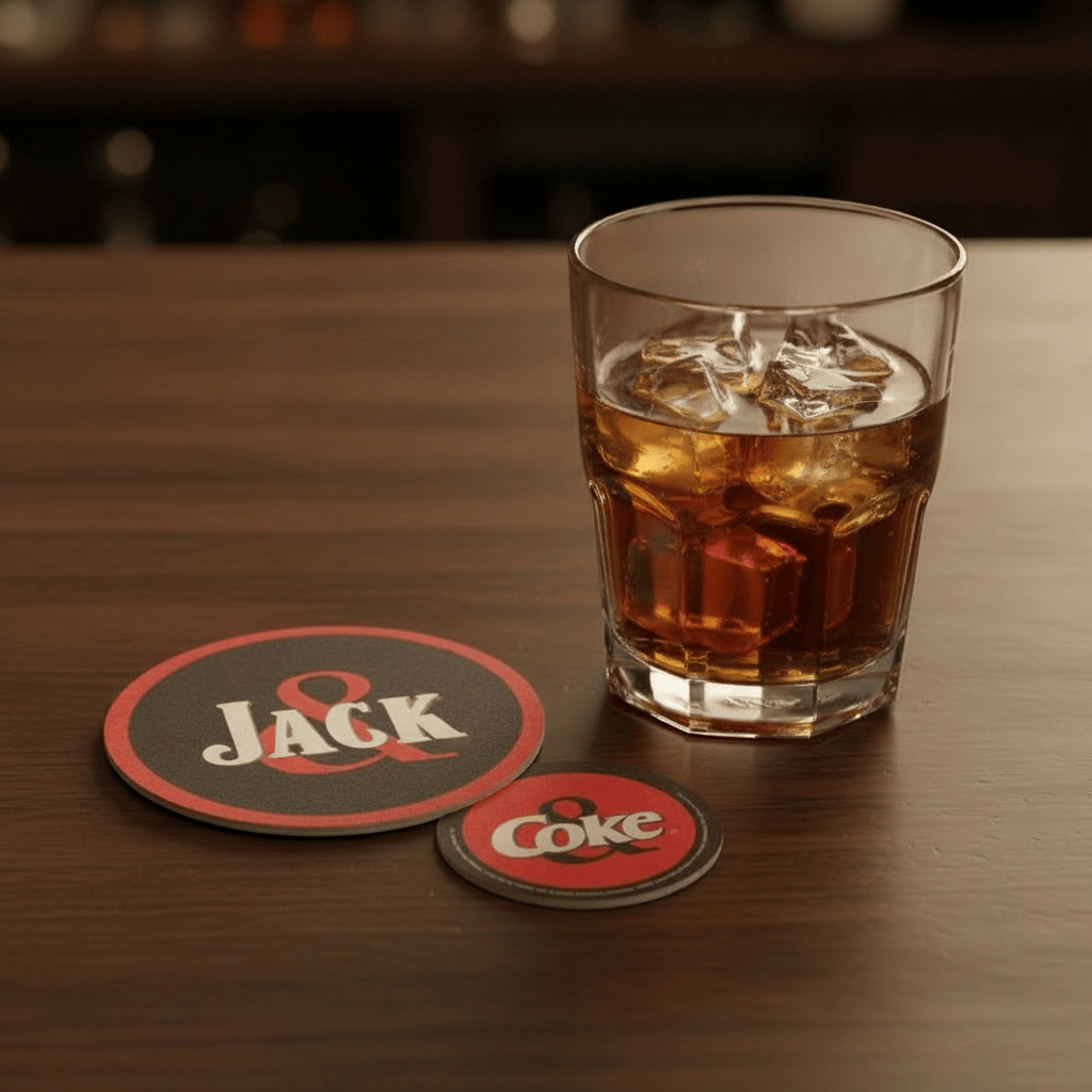 Jack Daniel’s and Coke Coaster - The Whiskey Cave