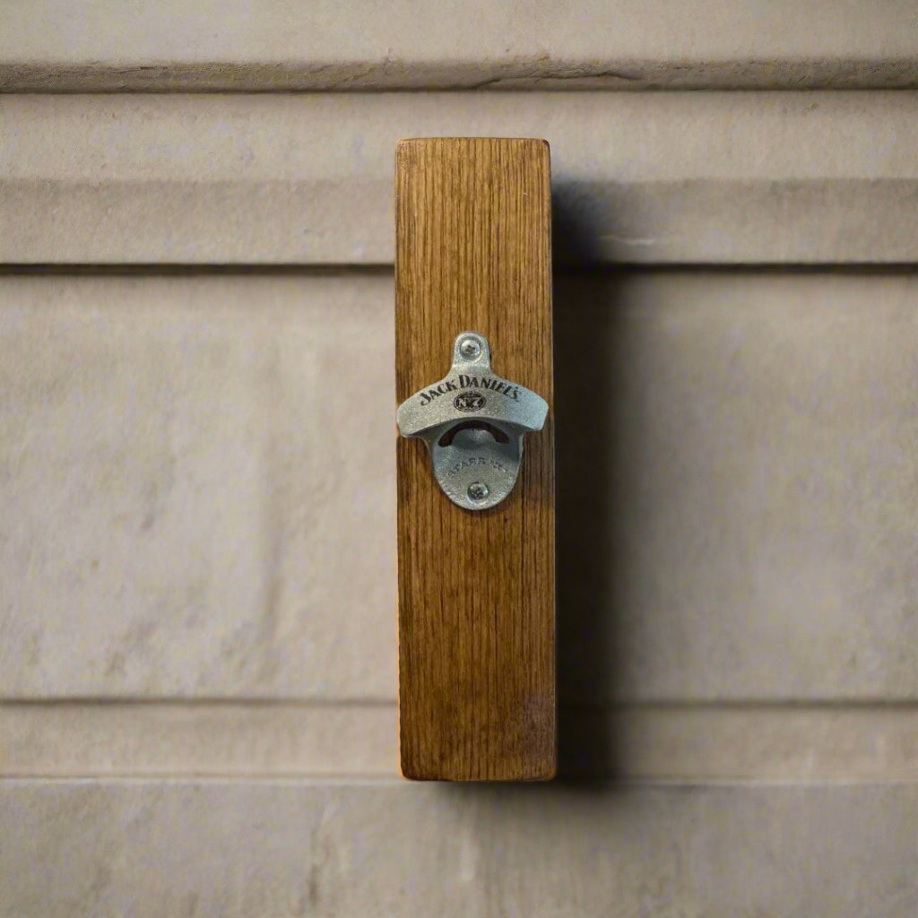 Jack Daniel’s Barrel Wood Stave Bottle Opener. - The Whiskey Cave