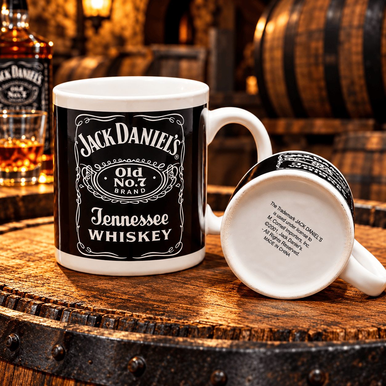 Jack Daniel's Black Label Ceramic Mug – Early 2000 - The Whiskey Cave