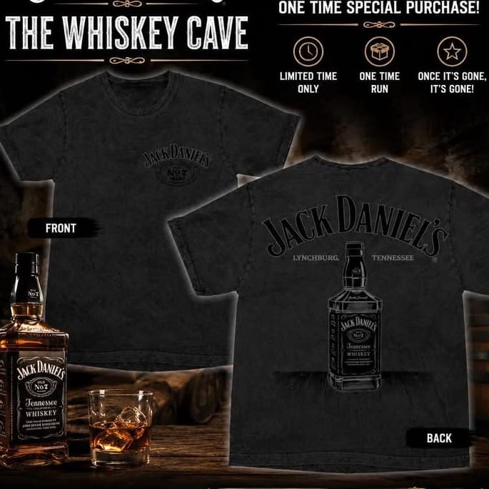 Jack Daniel’s Black Mineral Wash T-Shirt - The Whiskey Cave