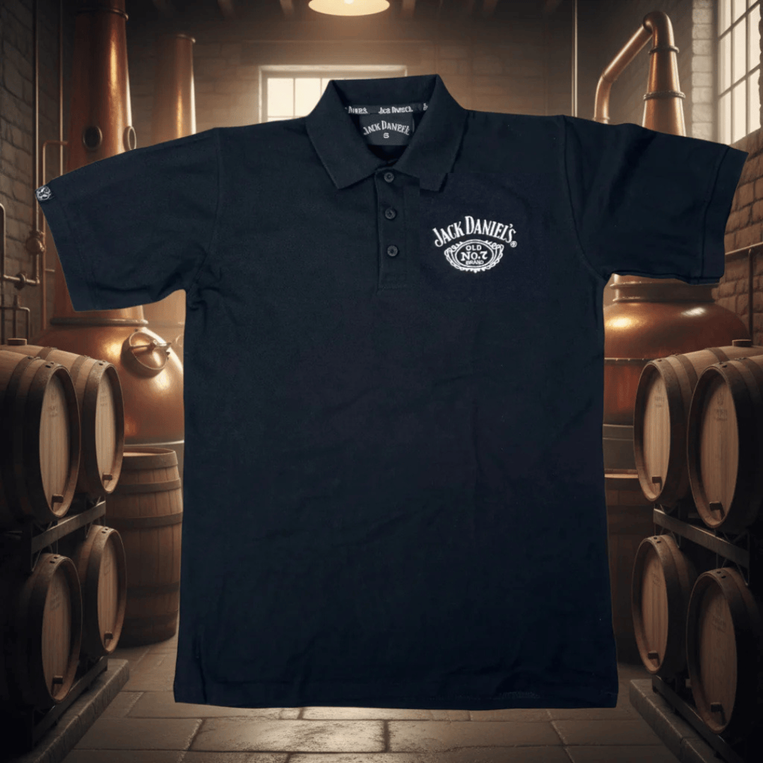 Jack Daniel's Black Polo Shirt - The Whiskey Cave