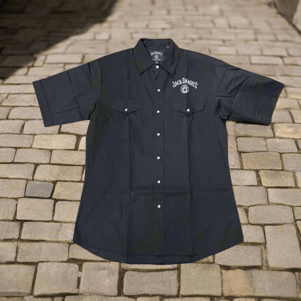 Jack Daniel's Black Cotton Short Sleeve Shirt