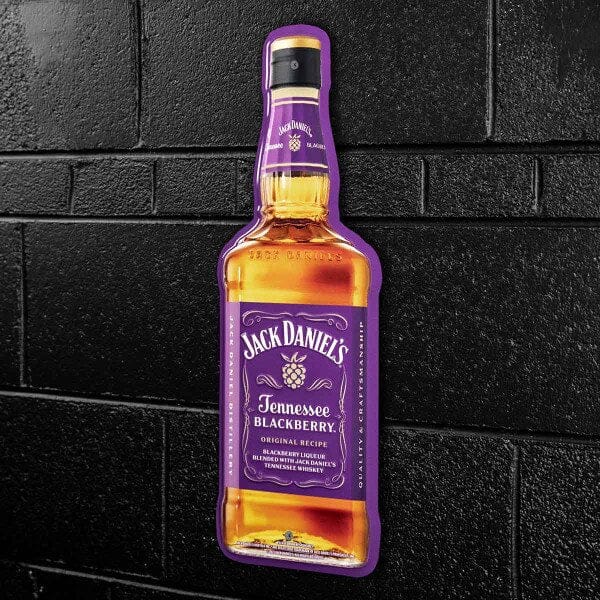Jack Daniel's Blackberry Bottle Tin Sign - The Whiskey Cave