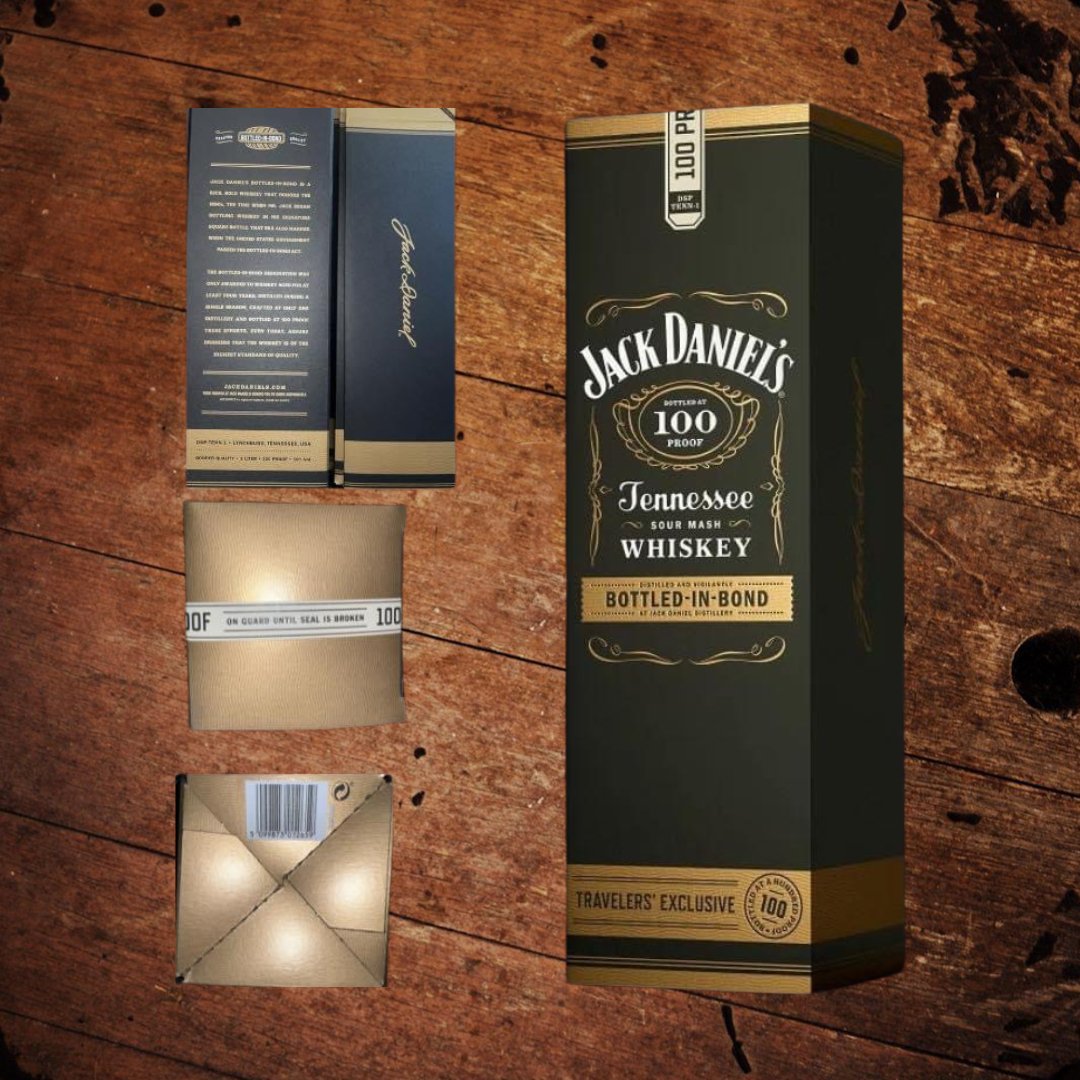 Jack Daniel’s Bottled In Bond Empty Duty Free Box - The Whiskey Cave