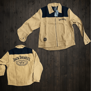 Jack Daniel’s Canvas Stitched Logos Jacket - The Whiskey Cave