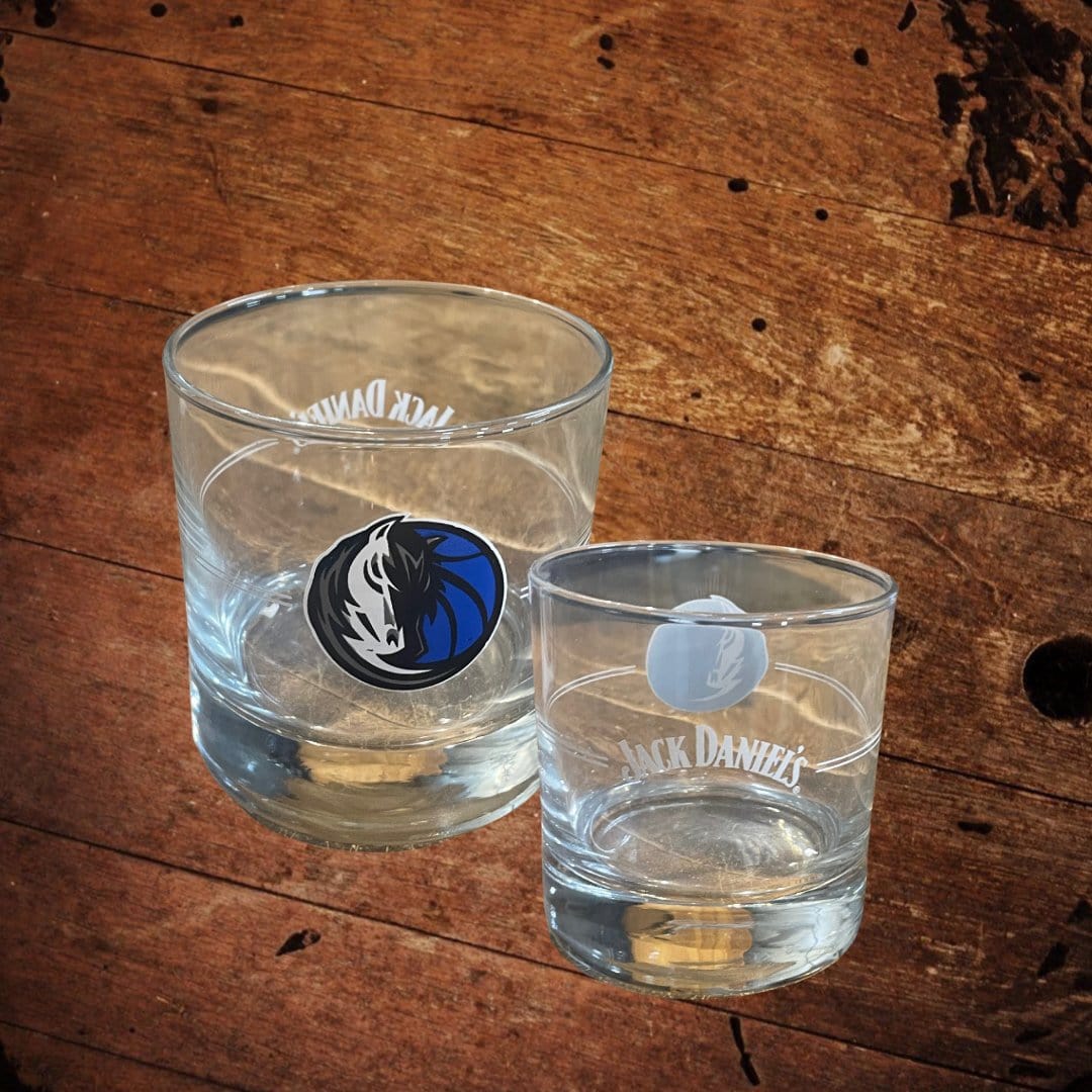 Jack Daniel’s Dallas Mavericks NBA Glass - The Whiskey Cave