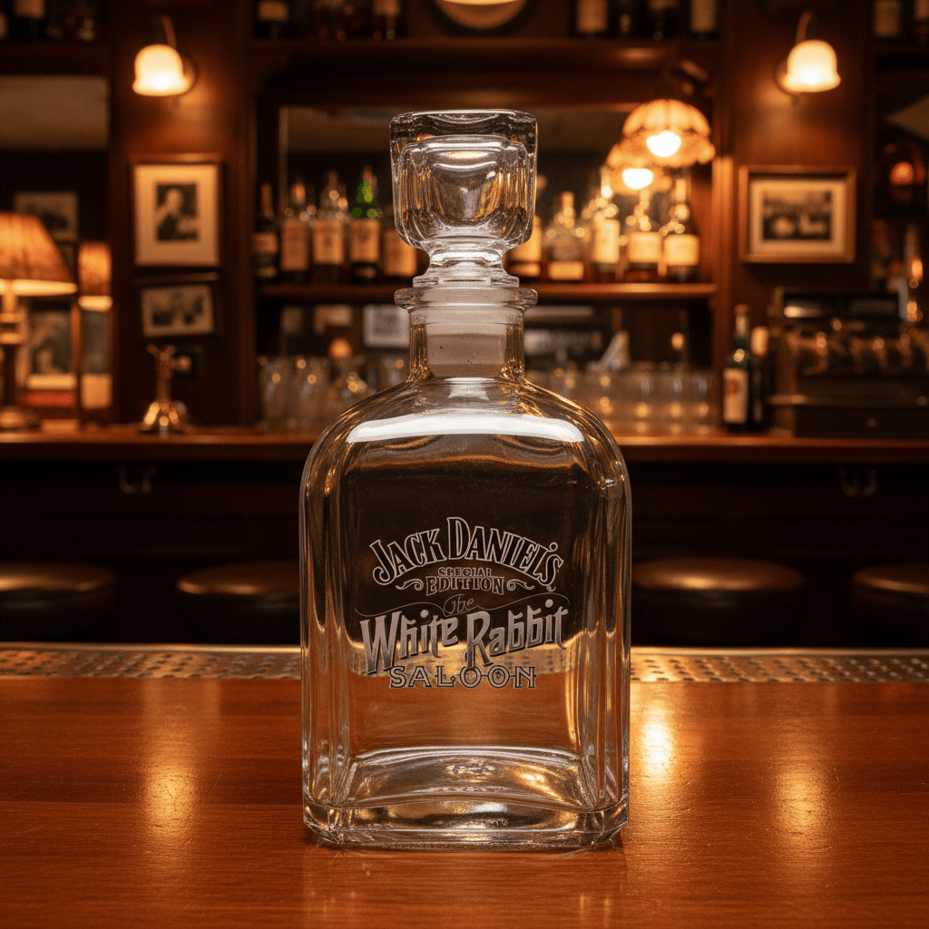 Jack Daniels Decanter White Rabbit Saloon - The Whiskey Cave